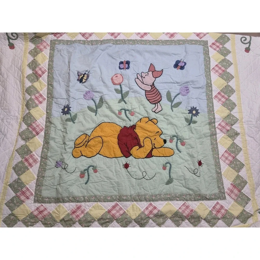 Disney Winnie The Pooh 100 Acre Wood Full Size Quilt 80